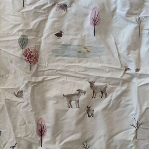 Organic cotton Woodland-theme crib sheet